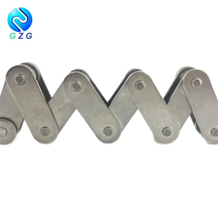 Seriyali ikki qavatli tekis yon plastinkali konveyer zanjiri