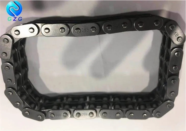 To'g'ridan-to'g'ri yon plitalar Rolikli zanjir Karbonli po'latdan yasalgan konveyer zanjiri