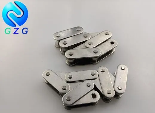 Zanglamaydigan po'latdan yasalgan ikki qavatli konveyer zanjiri tekis tomoni